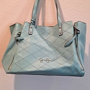 Jessica Simpson Aqua Tote Bag